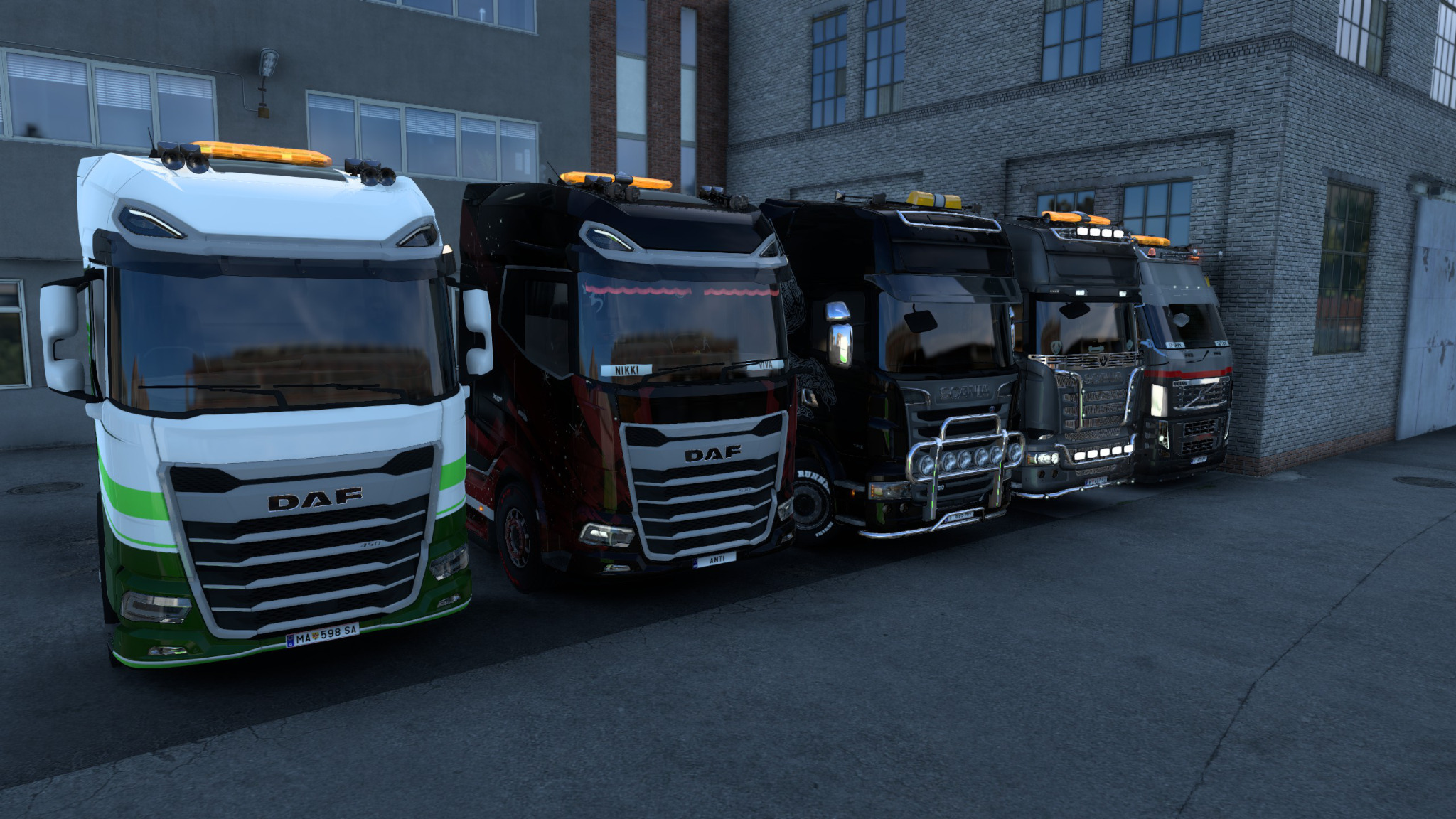 Grannies Logistics Truckers World truck line-up