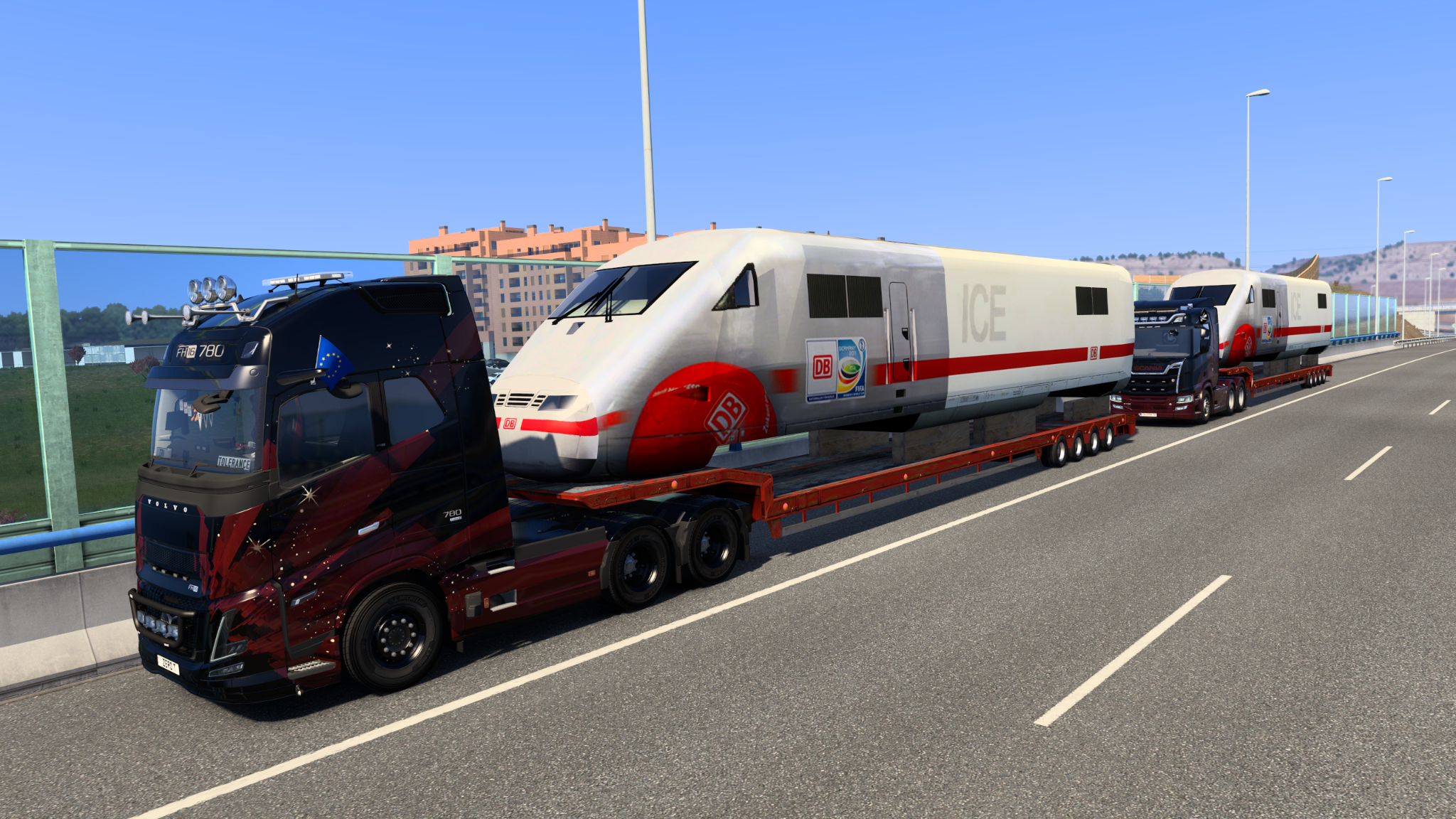 Truckers World heavy haul convoy on the road